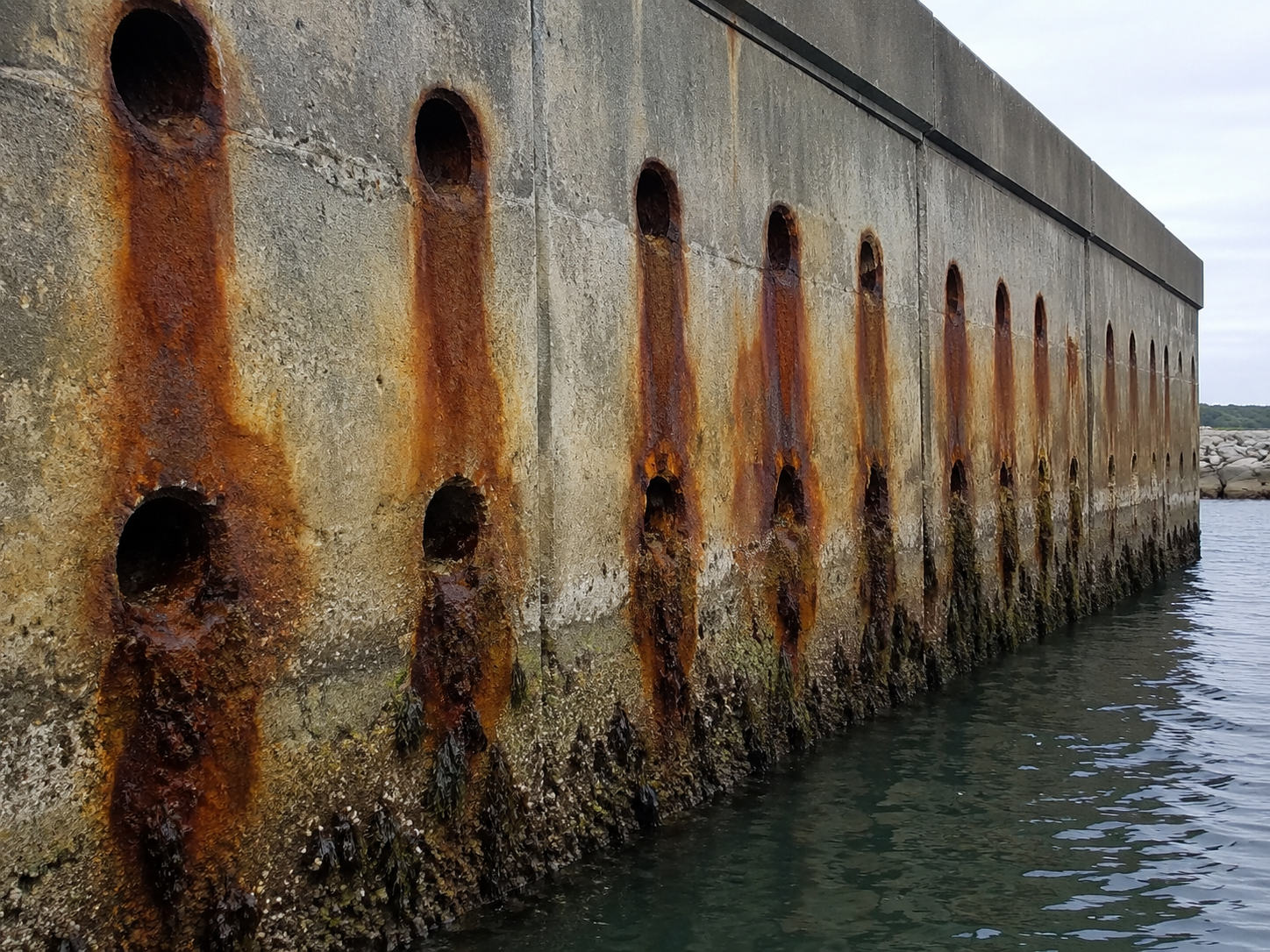 seawall rusting