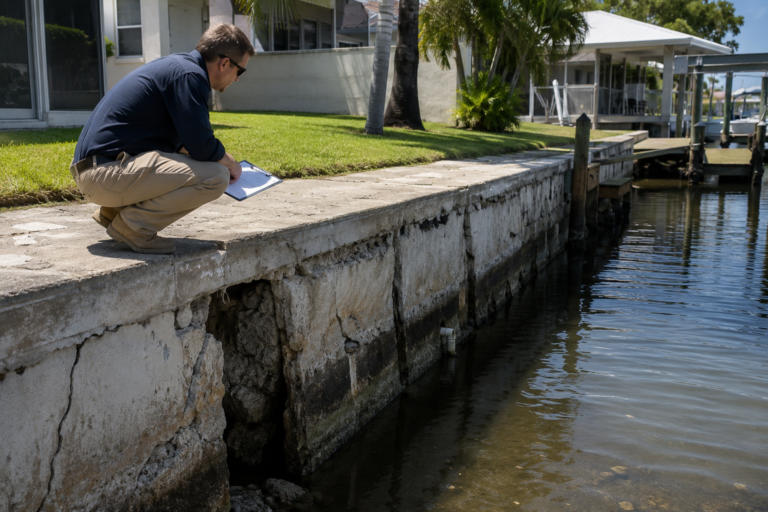 What Pinellas County Waterfront Buyers Miss About Seawall Checks Before Closing